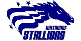 baltimore stallions 1995 wordmark logo iron on transfers for T-shirts